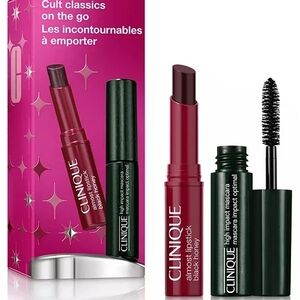 Clinique Cult Classics On The Go: High Impact Mascara + Black Honey Lip Set